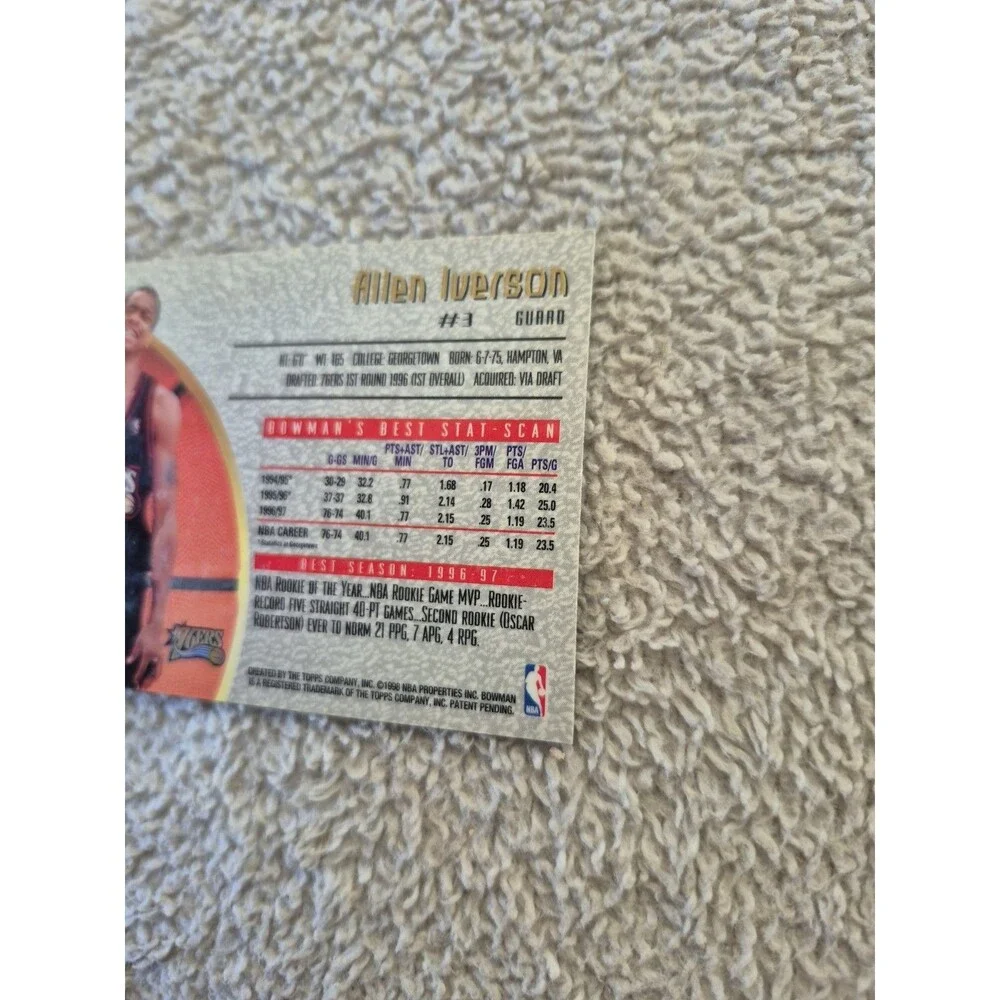1990s NBA Basketball Card Lot Allen Iverson Rodman Kukoc Bulls Hoops Bowmans...